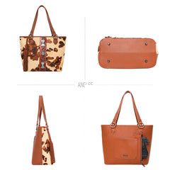 WG34-G8317 Wrangler Hair-on Collection Concealed Carry Tote (Wrangler by Montana West)
