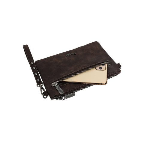 WG35-181 Wrangler Hair-on Collection Wristlet/Crossbody Bag (Wrangler by Montana West)
