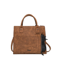 WG35-G8250 Wrangler Hair-on Collection Concealed Carry Tote/Crossbody (Wrangler by Montana West)