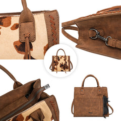 WG35-G8250 Wrangler Hair-on Collection Concealed Carry Tote/Crossbody (Wrangler by Montana West)