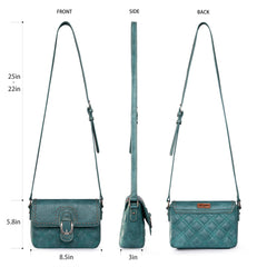 WG42-8360 Wrangler Buckle Collection Crossbody (Wrangler by Montana West)