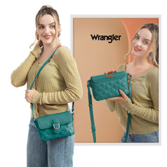 WG42-8360 Wrangler Buckle Collection Crossbody (Wrangler by Montana West)