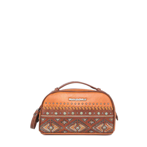 MW1066-190 Montana West Aztec Tooled Collection Travel Pouch