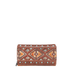 MW1066-W010 Montana West Aztec Tooled Collection Wallet