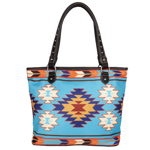 MW938-8112 Montana West Aztec Canvas Tote Bag