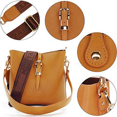 MWL-009 Montana West Real Leather Shoulder/Crossbody Bag -Brown