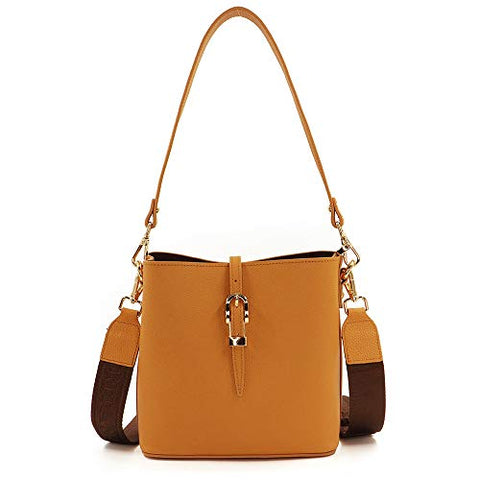 MWL-009 Montana West Real Leather Shoulder/Crossbody Bag -Brown
