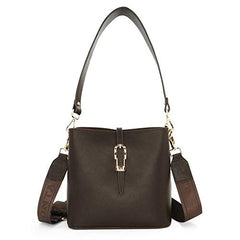 MWL-009 Montana West Real Leather Shoulder/Crossbody Bag - Coffee