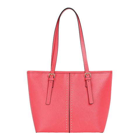 MWRG-036 Montana West Real Leather Studs Collection Concealed Carry Tote Red - Montana West World