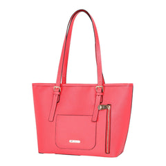 MWRG-036 Montana West Real Leather Studs Collection Concealed Carry Tote Red - Montana West World