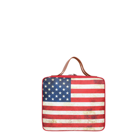 MW933-921 Montana West American Pride CanvasTravel Organizer Case (Multi-Purpose Storage) With Hanging Hook