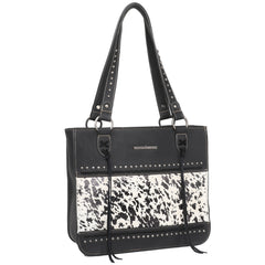 TR137G-8260 Trinity Ranch Hair On Cowhide Collection Concealed Carry Tote